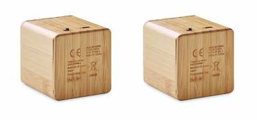 Logo trade reklaamkingituse pilt: Bamboo juhtmevaba kõlarite komplekt