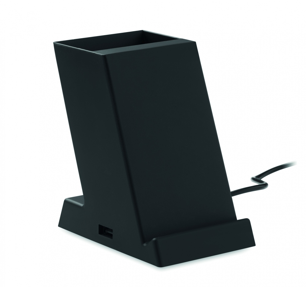 Logotrade reklaamtooted pilt: Juhtmeta laadija ABS 15W