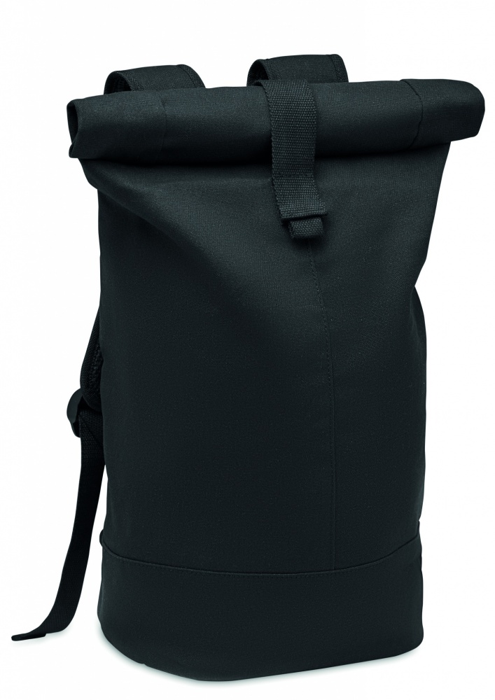 Logo trade meene pilt: Rolltop pestud lõuendist seljakott