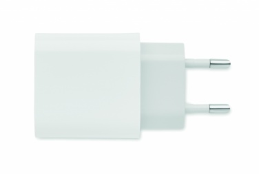 Logo trade ärikingi pilt: 18W 2 pordiga USB laadija EU pistik