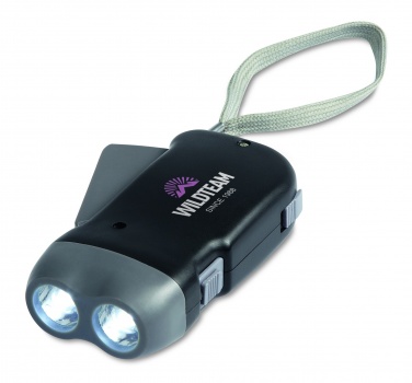 Logotrade reklaamkingituse foto: 2 LED-dünamo taskulamp