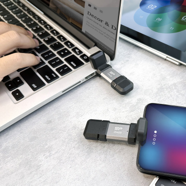 Logotrade meene foto: Mälupulk Silicon Power Mobile – C51 3.2, 64GB