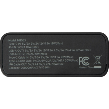 Logotrade reklaamkingid pilt: Akupank 20 000 mAh MARABELLA MoLu