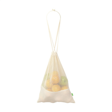 Logo trade reklaamtoote pilt: Natura Organic GOTS võrgust puuviljakott (120 g/m²)