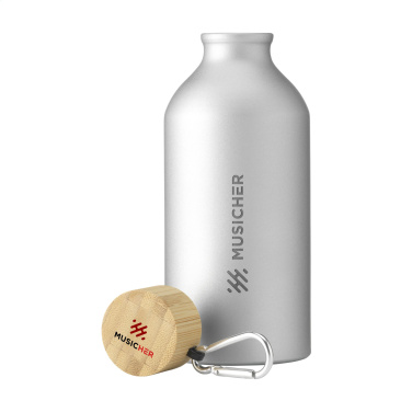 Logotrade firmakingituse foto: AluBamboo GRS Recycled Alu 500 ml veepudel