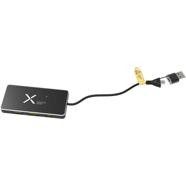 Logo trade reklaamkingid foto: SCX.design H20 8-ühes USB-jaotur kahe sisendi ja 6-pordiga