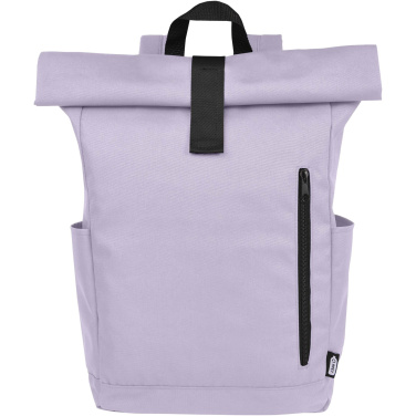 Logo trade firmakingi pilt: Byron 15,6" GRS RPET rull-top seljakott 18L