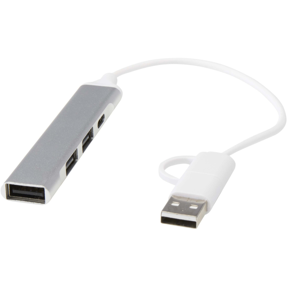 Logo trade ärikingid foto: Alkaid 4-pordiline USB-A ja Type-C jaotur kahe sisendiga