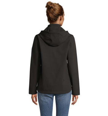 Logo trade meene pilt: RACE naiste kapuutsiga softshell