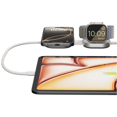 Logotrade reklaamtoote foto: Zens Pro 3 140W USB-C 3-in-1 laadimiskaabel