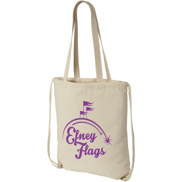Logo trade liikelahja kuva: Eliza 240 g/m² -puuvillareppu kiristysnyörillä 6L