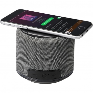 Logo trade mainoslahja kuva: Fiber Bluetooth® -kaiutin 3W ja langaton latausalusta