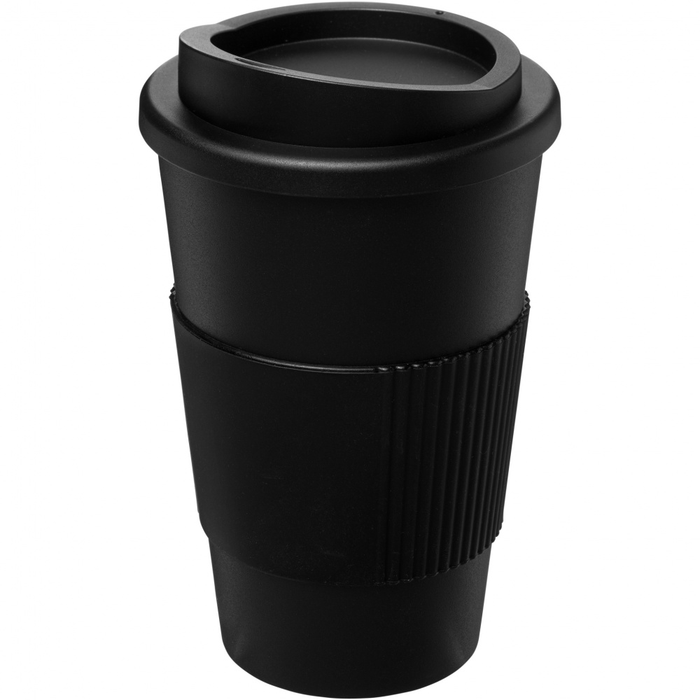 Logo trade mainostuote kuva: Americano® 350 ml eristetty muki oterenkaalla