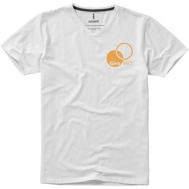 Logo trade liikelahjat mainoslahjat kuva: Kawartha short sleeve men's organic V-neck t-shirt