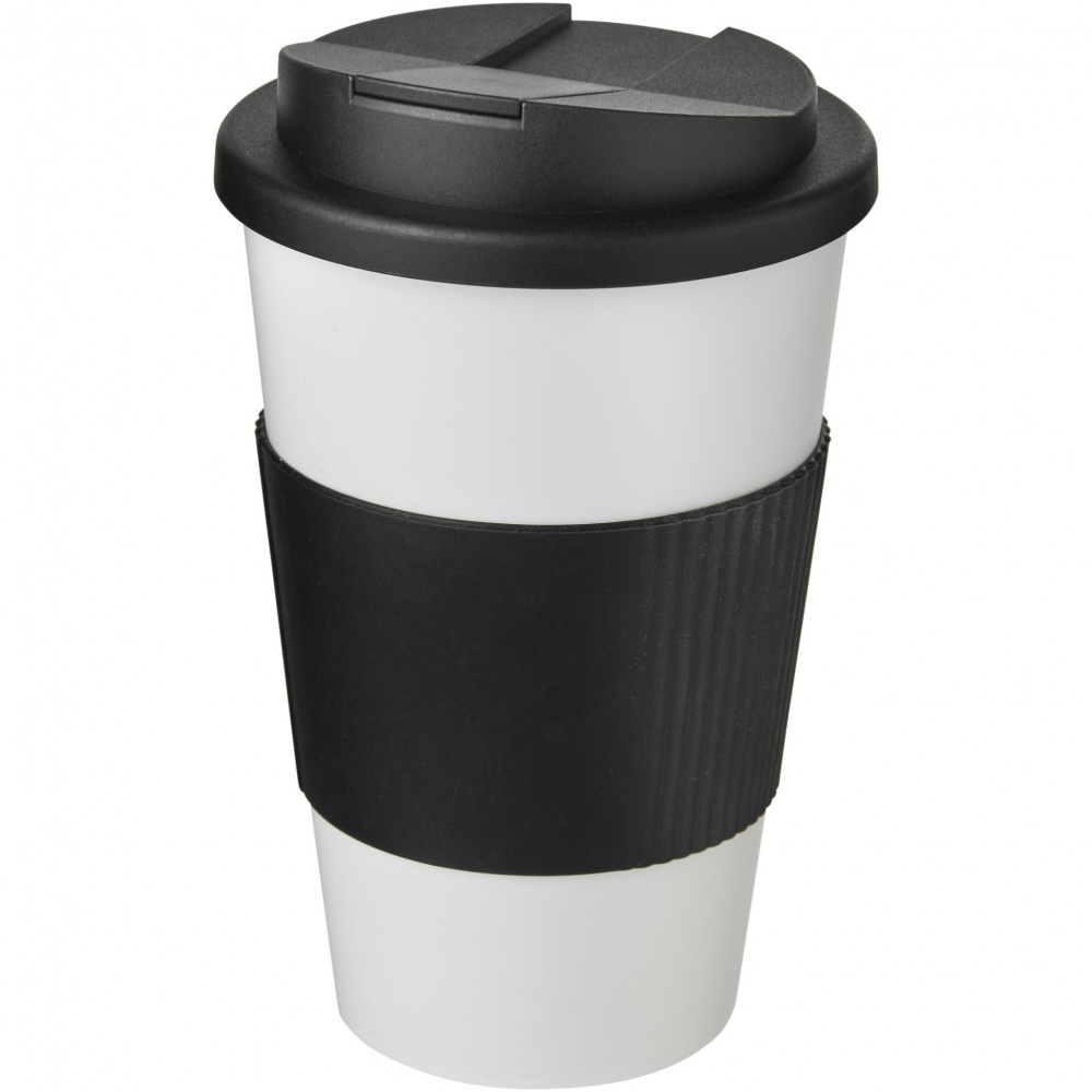 Logo trade mainoslahja ja liikelahja tuotekuva: Americano® 350 ml muki, läikyttämätön kansi, grippi