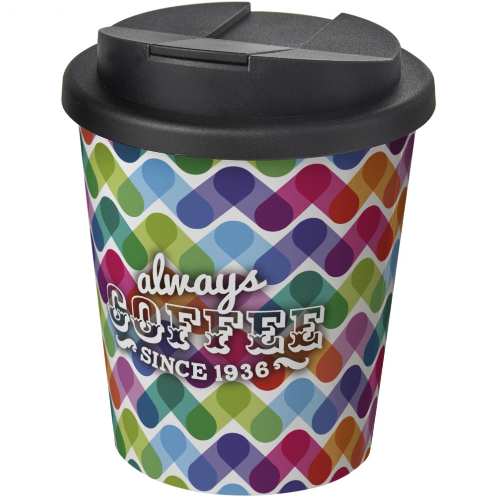 Logo trade liikelahja kuva: Brite-Americano® Espresso 250 ml muki, läikyttämätön kansi