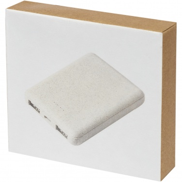 Logo trade liikelahjat mainoslahjat kuva: Asama-varavirtalähde, 5 000 mAh, vehnänolkea