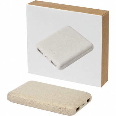 Logotrade mainoslahjat kuva: Asama-varavirtalähde, 5 000 mAh, vehnänolkea
