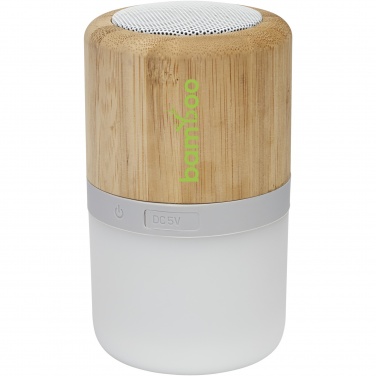 Logotrade liikelahja tuotekuva: Aurea Bluetooth® -kaiutin valolla, bambua 