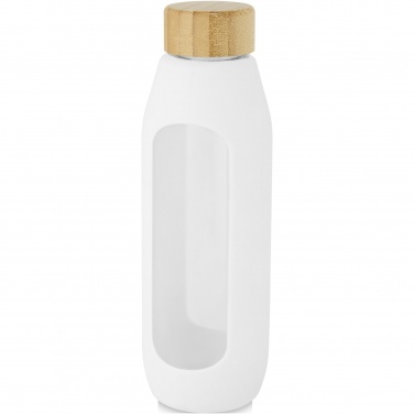 Logo trade liikelahja kuva: Tidan 600 ml:n borosilikaattilasipullo silikonisuojalla