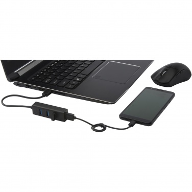 Logotrade mainoslahja ja liikelahja kuva: ADAPT alumiininen USB 3.0-keskitin