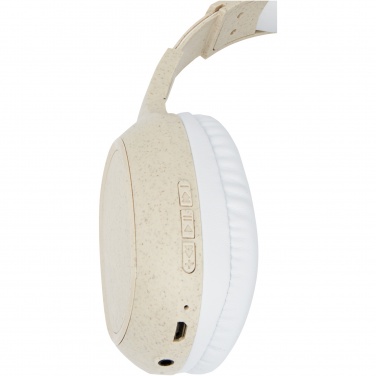 Logotrade mainoslahja tuotekuva: Riff Bluetooth®-kuulokkeet mikrofonilla, vehnänolkea
