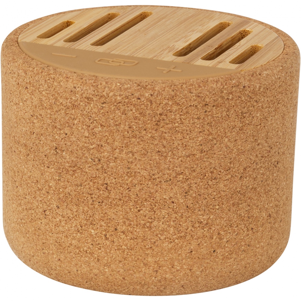 Logo trade liikelahja kuva: Cerris 5 W:n Bluetooth®-kaiutin korkkimateriaalia