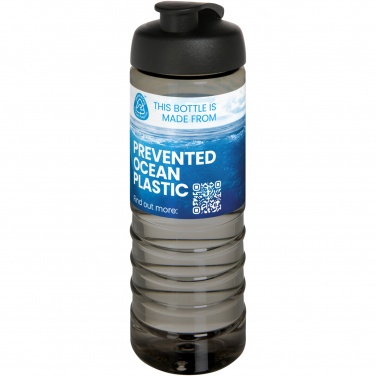 Logo trade mainoslahjat tuotekuva: H2O Active® Eco Treble 750 ml:n juomapullo flip lid -kannella