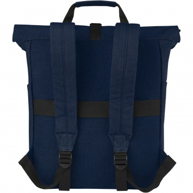 Logo trade mainoslahjat tuotekuva: Joey 15” GRS-kierrätetystä kankaasta valmistettu rullattava reppu kannettavalle tietokoneelle 15 l