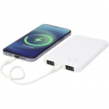 Logotrade mainoslahjat ja liikelahjat tuotekuva: Slender dual ohut varavirtalähde, 4 000 mAh