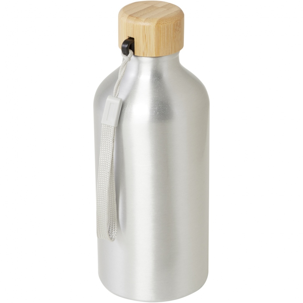 Logo trade mainostuote kuva: Malpeza 500 ml:n RCS-sertifioidusta kierrätetystä alumiinista valmistettu vesipullo