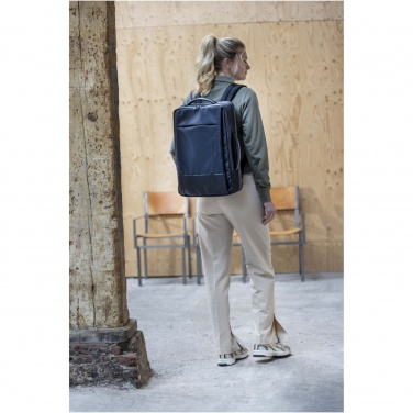 Logotrade liikelahjat mainoslahjat tuotekuva: Expedition Pro 17 tuuman GRS-kierrätetystä materiaalista valmistettu laajennettava reppu kannettavalle, 35 l