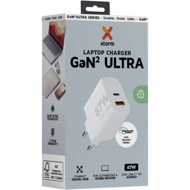 Logotrade liikelahja mainoslahja kuva: Xtorm XEC067 GaN²Ultra 67 W seinälaturi