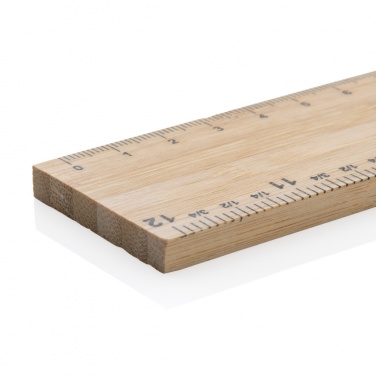 Logo trade liikelahja kuva: Timberson ekstrapaksu 30cm kaksipuolinen bambuviivain