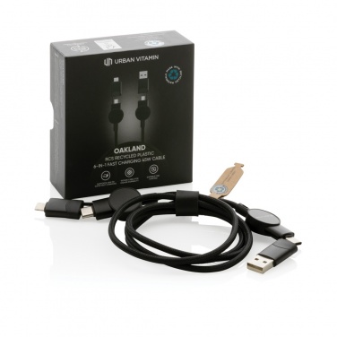 Logotrade mainoslahjat kuva: Oakland RCS 1.2m 6-in-1 nopean latauksen 45W kaapeli
