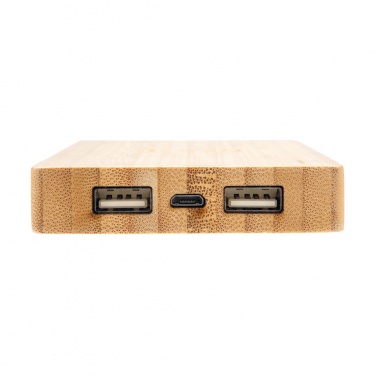 Logo trade mainoslahja kuva: Bamboo 4000 mAh:n langaton 5W varavirtalähde