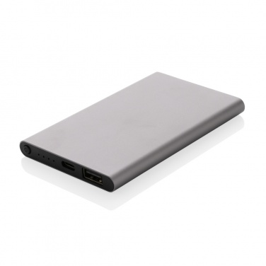 Logo trade liikelahja kuva: 4000mAh virtapankki USB-C:llä RCS muovista/alumiinista