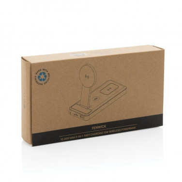 Logo trade mainostuotet tuotekuva: Fenwick 10000mAh 3-in-1 virtapankki RCS muovista