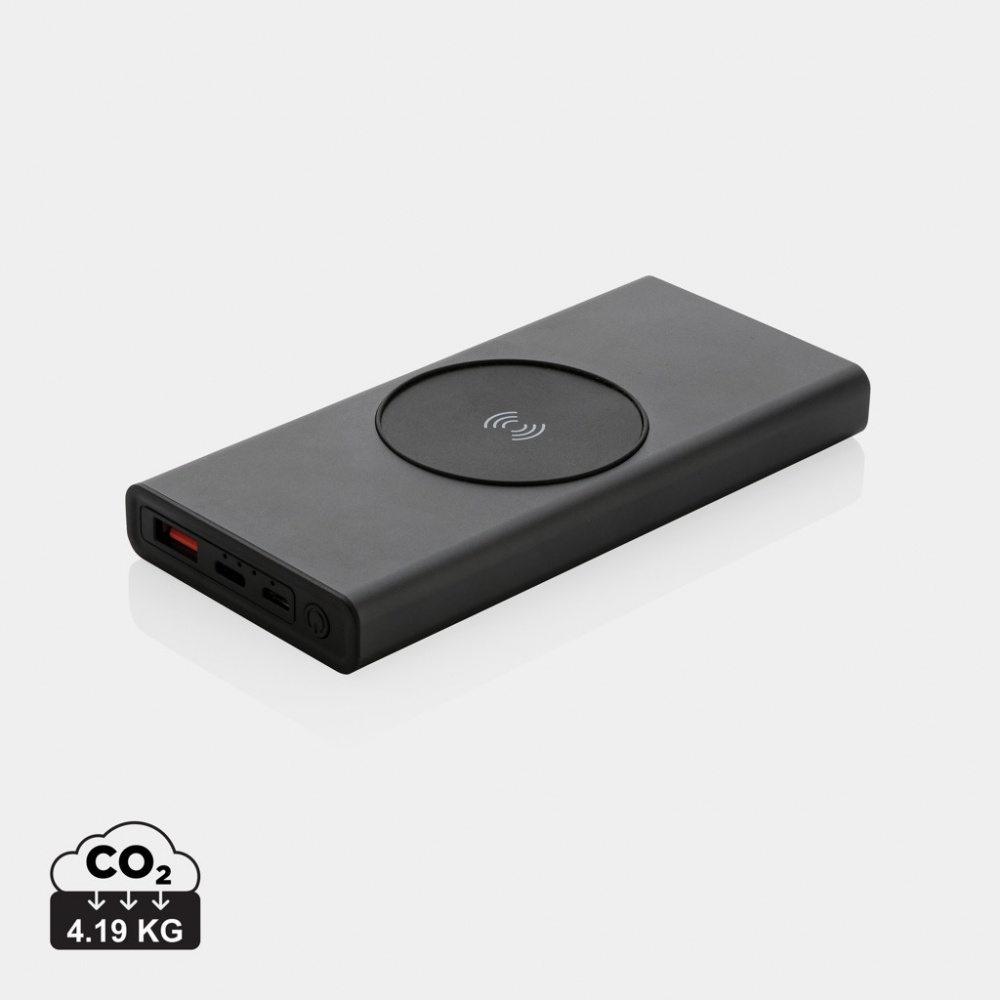 Logo trade liikelahjat mainoslahjat kuva: Terra RCS 18W alumiininen 10000 mAh varavirtalähde 10W