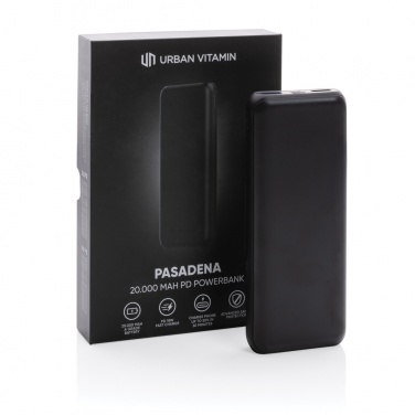 Logo trade liikelahja mainoslahja tuotekuva: Urban Vitamin Pasadena 20000 mAh PD varavirtalähde