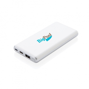 Logotrade mainoslahja ja liikelahja kuva: Huippunopea 10 000 mAh:n varavirtalähde, PD