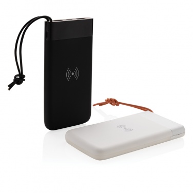 Logo trade liikelahja kuva: Aria 8000 mAh 5 W:n langaton varavirtalähde