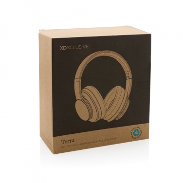 Logo trade liikelahjat tuotekuva: Terra RCS langattomat kuulokkeet kierrätetystä alumiinista
