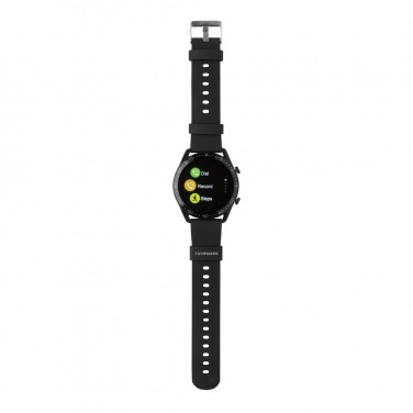 Logo trade liikelahjat mainoslahjat kuva: RCS Fit Watch kierrätetystä TPU:stä pyöreä