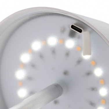Logo trade mainostuotet tuotekuva: Pure Glow USB-ladattava pöytälamppu RCS muovista