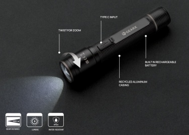 Logotrade mainoslahja tuotekuva: Gear X USB-uudelleenladattava taskulamppu