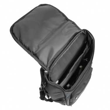 Logotrade liikelahja tuotekuva: Swiss Peak AWARE™ RPET Voyager 15.6" reppu kannettavalle