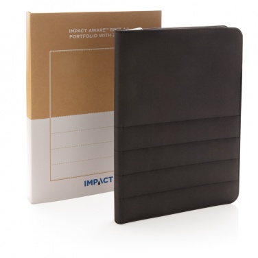 Logo trade liikelahja kuva: Impact AWARE™ RPET A4 portfolio vetoketjulla