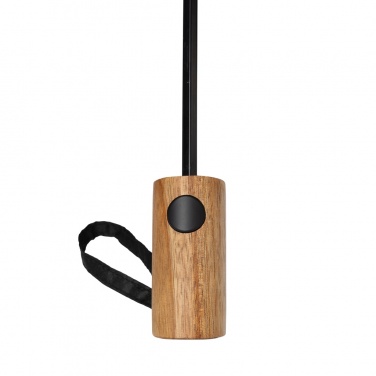 Logo trade mainoslahja ja liikelahja tuotekuva: Kaycey 21" AWARE™ RPET Akaasiapuinen mini sateenvarjo