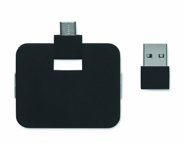 Logo trade mainoslahja kuva: 4-porttinen USB-keskitin
